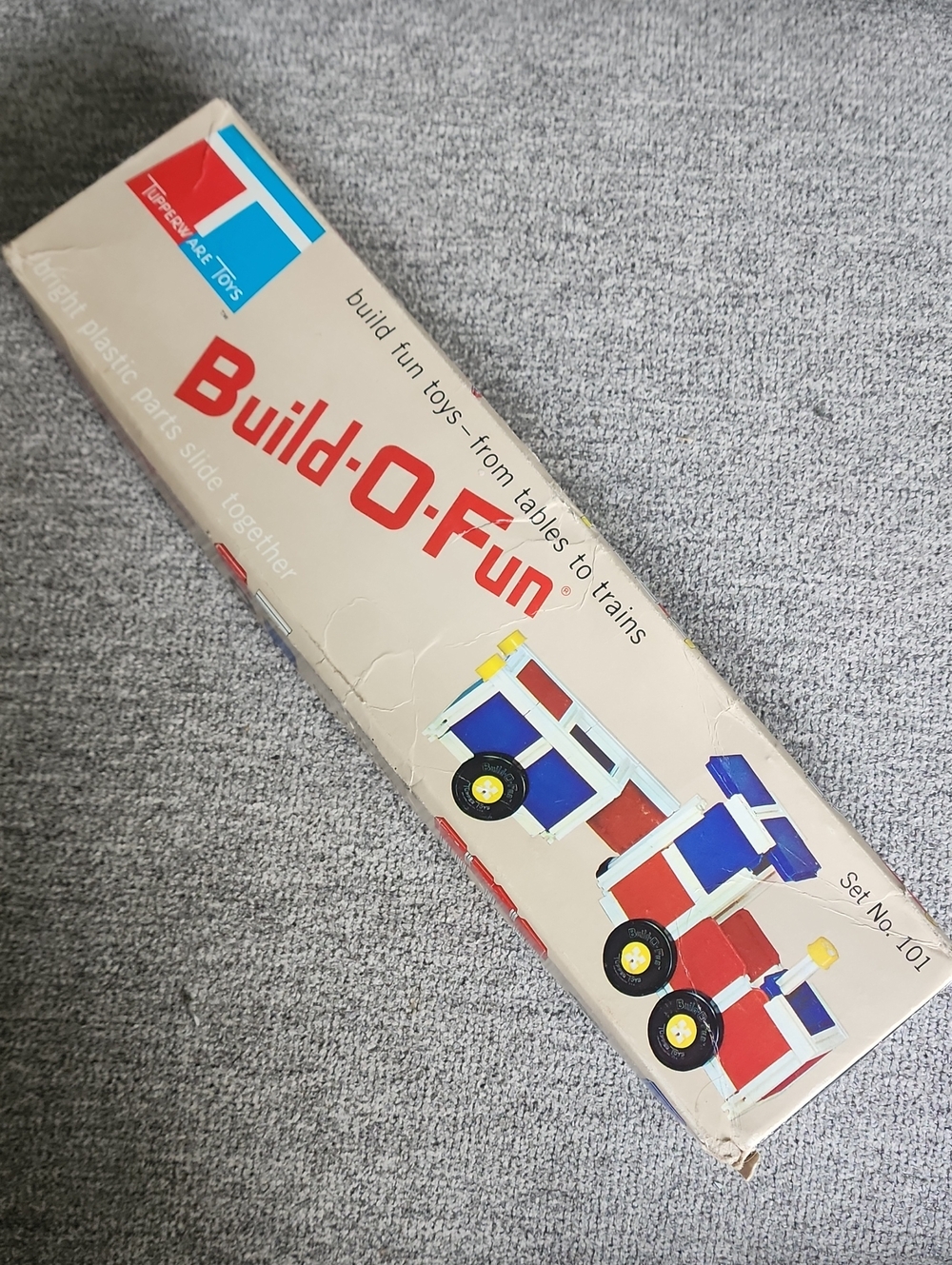 Vintage 1965 Tupperware Construction Toy Set No. 101